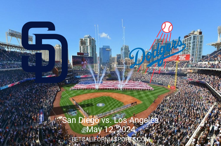 Clash of Titans: Dodgers vs Padres Battle at PETCO Park on May 12, 2024