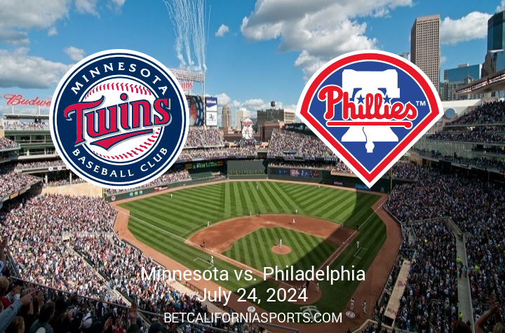Upcoming MLB Clash: Philadelphia Phillies vs Minnesota Twins – Insights & Predictions for July 24, 2024